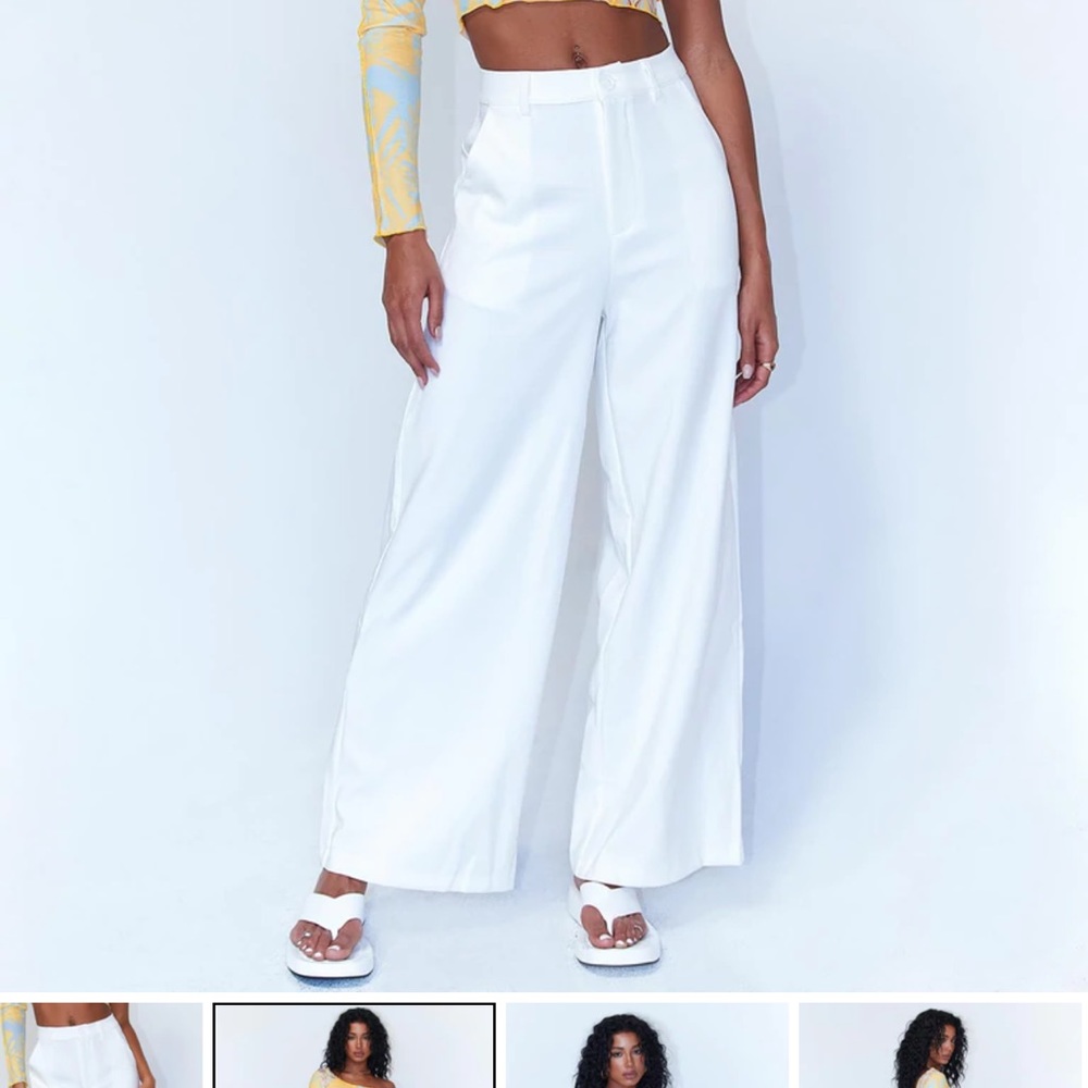 Princess Polly Naomi pants white